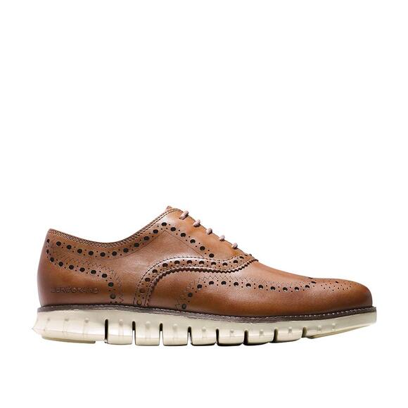 NWT Cole Haan Men's Zerogrand Wingtip Oxford, British Tan, 8 - Picture 5 of 6